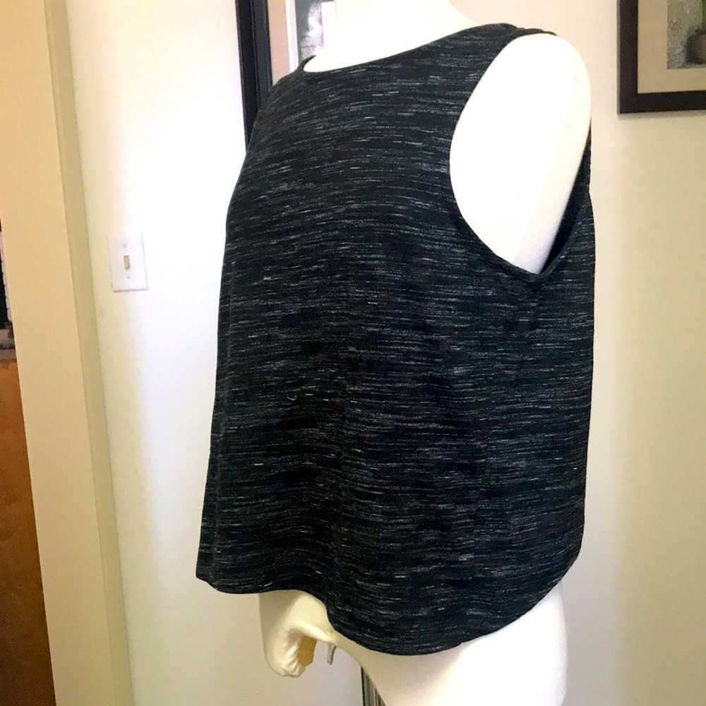 Womens Size L Synergy Space Dye Central Tank, Black